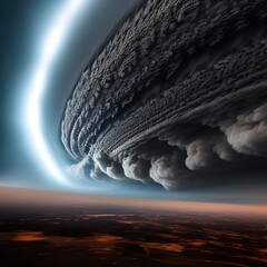 fantasy supercell above ground.