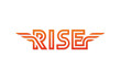 Rise logo vector illustration design