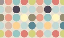  A Multicolored Polka Dot Pattern On A White Background.  Generative Ai