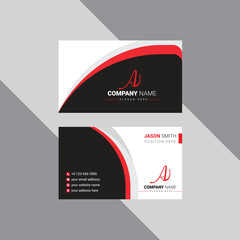 Modern and creative business card vector design and corporate business card template