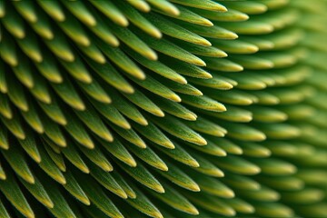 Poster - close-up view of a lush green plant with visible details Generative AI