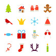 © Designpics - New Year Objects. Vector Illustration. Merry Christmas Holiday. Collection of Symbols isolated over White.