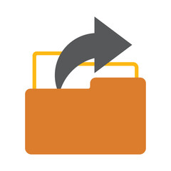 Canvas Print - file sharing icon