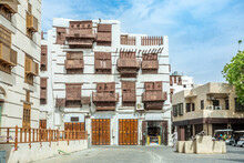 Al-Balad Old Town With Traditional Muslim Houses, Jeddah, Saudi Arabia