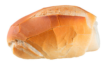 Brazilian cacetinho french bread with transparent background png