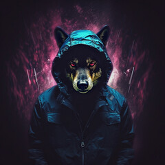 Poster - wolf in the hoodie