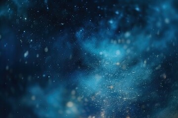 Wall Mural - starry night sky with a blue hue Generative AI