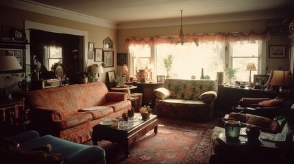 Nostalgic Interiors: A Cinematic Journey Through 90s Family Living Rooms 2. Generative AI