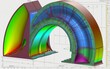 A finite element stress analysis results of a mechanical  power systeù. Generative AI