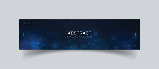 Linkedin banner with simple abstract bubbles background