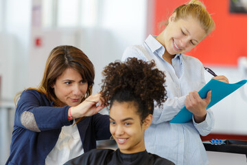 portrait of hair salon concept