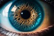 Macro Shot of a Blue Eye in a Sterile Environment, Generative Ai