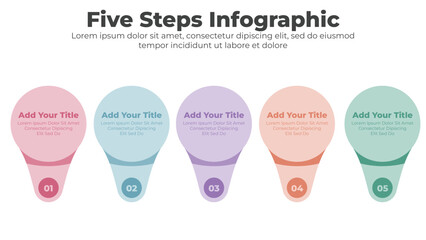 Modern infographic elements with 4 steps