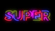 © Myvector - Super colored text. Laser vintage effect.