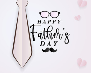 Wall Mural - happy fathers day typography