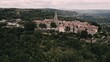 Luftaufnahmen von der Stadt Grožnjan in Istrien