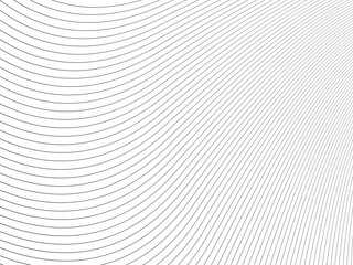 Wall Mural - Curvy black lines on white background for postcards, business card, sites, vector illustration