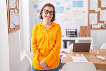 Canvas Print - Middle age woman business worker smiling confident at office