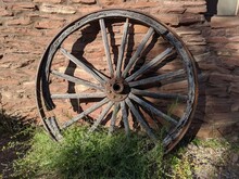An Old Wagon Wheel
