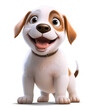 beagle puppy, isolated background. Generative Ai.
