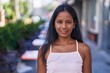 © Krakenimages.com - Young beautiful woman smiling confident standing at street
