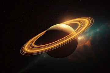 Wall Mural - close up space scene with planets, stars and galaxies. space galaxy background with planet and aster