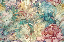 Background Floral Watercolor Wallpaper Texture