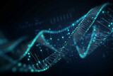 Fototapeta  - DNA translation process. DNA, background Generative AI