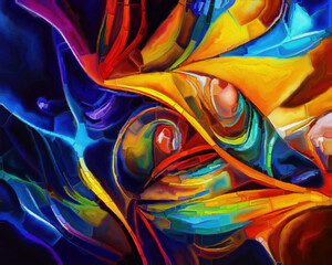 Wall Mural - Colorful Organic Forms