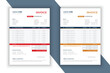 © syedvect - Two color modern and unique invoice design template.