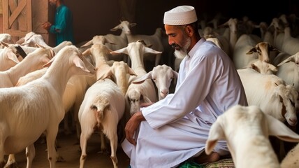 Wall Mural - Eid al Adha the Feast of Sacrifice Generative AI