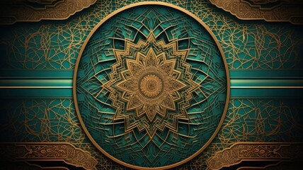 Wall Mural - Islamic Background Eid al Adha the Feast of Sacrifice Generative AI