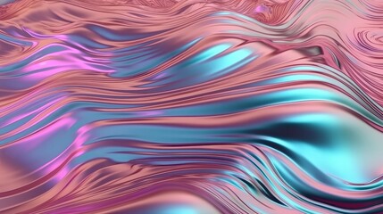 Poster - A colorful abstract background with flowing lines and vibrant colors. Generative ai