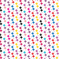 Canvas Print - abstract seamless geometric coloring pattern vector.