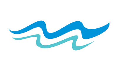 Poster - icon water wave logo vector