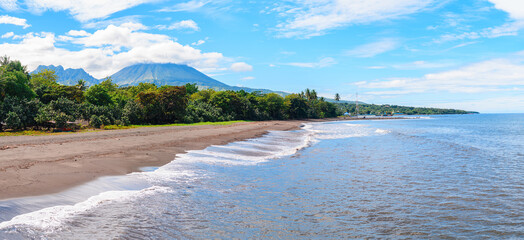 Wall Mural - panoramic view of flores island, indonesia