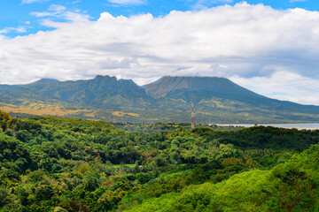 Wall Mural - panoramic view of flores island, indonesia