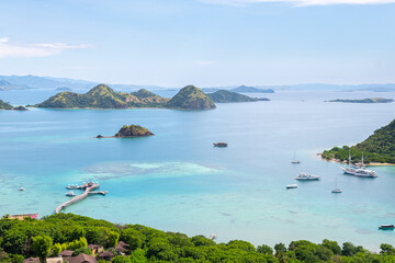 Wall Mural - panoramic view of flores island, indonesia