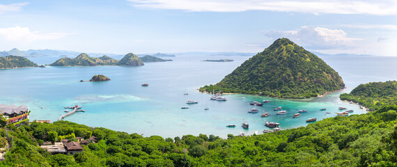 Wall Mural - panoramic view of flores island, indonesia