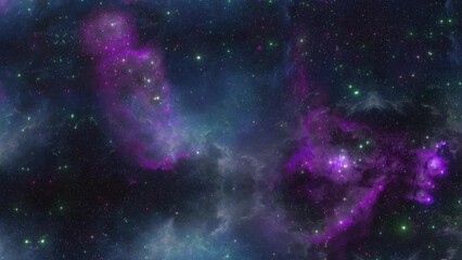Wall Mural - nebula with universe space background.