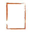 © TukTuk Design - Grunge frame shape icon, vertical rectangle decorative vintage border doodle element for simple banner design in vector illustration