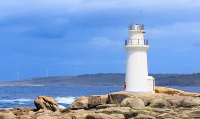 Wall Mural - Lighthouse in Galicia- Punta da barca