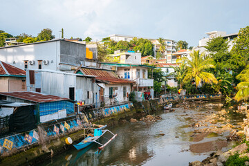 Wall Mural - panoramic view of labuan bajo port, indonesia
