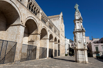 Wall Mural - BITONTO, ITALY, JULY 9, 2022 - View of the Concathedral of Maria Assunta in Bitonto,  Puglia, Italy