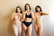 © AntonioDiaz - Loving young women feeling a lot of self love in their underwear