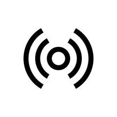 Fototapete - Network signal icon , Wireless and wifi icon, internet connection icons . nfc broadcast podcast radio waves icons