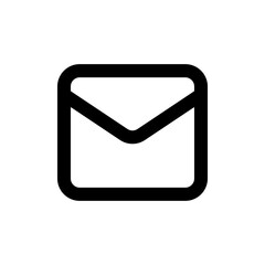 Leinwandbilder - mail envelope icon, email message icon sign. notification new message icons . line outline