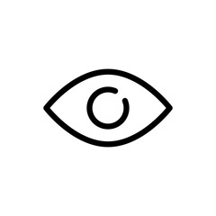 Wall Mural - eye icon symbol . vision icon, see view icons - eyesight sign- sight look icons . line outline