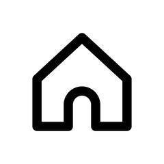 Poster - home icon . web homepage icon symbol . line outline