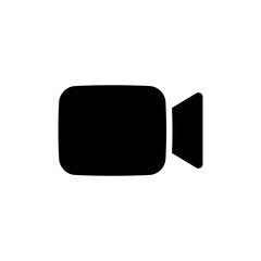 Poster - video camera icon for streaming , facetime icons video call symbol
